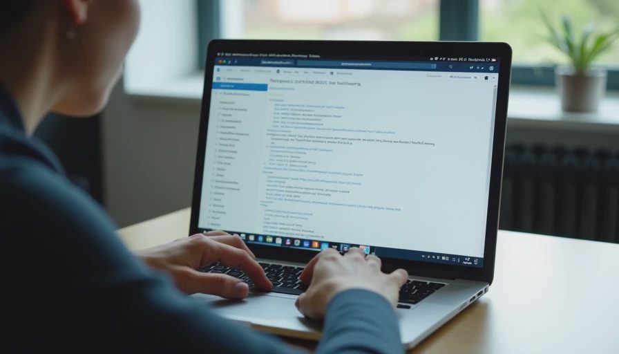 A documentary-style close-up of a team member updating a shared digital document on a laptop at a desk.