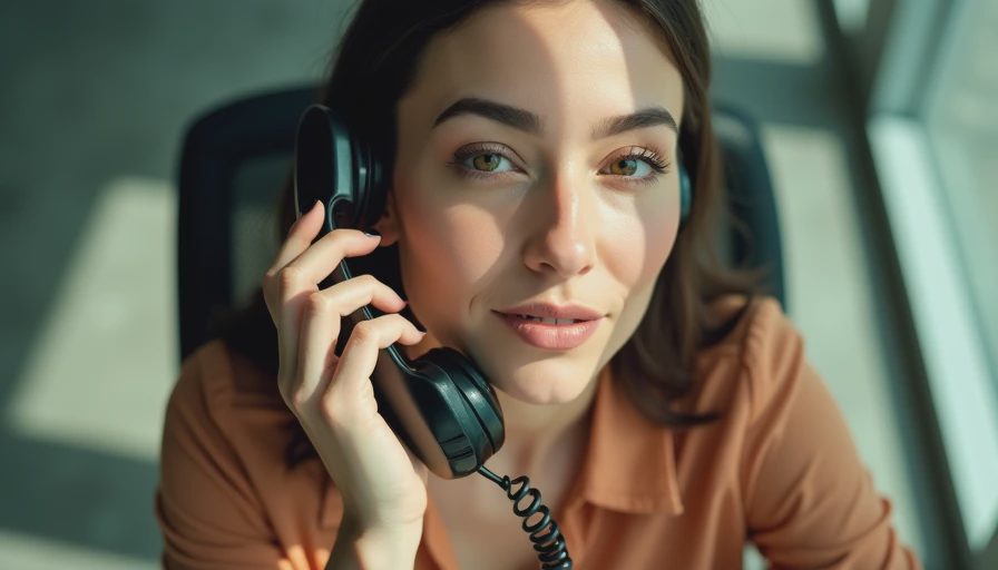 Visual context for small business phone system